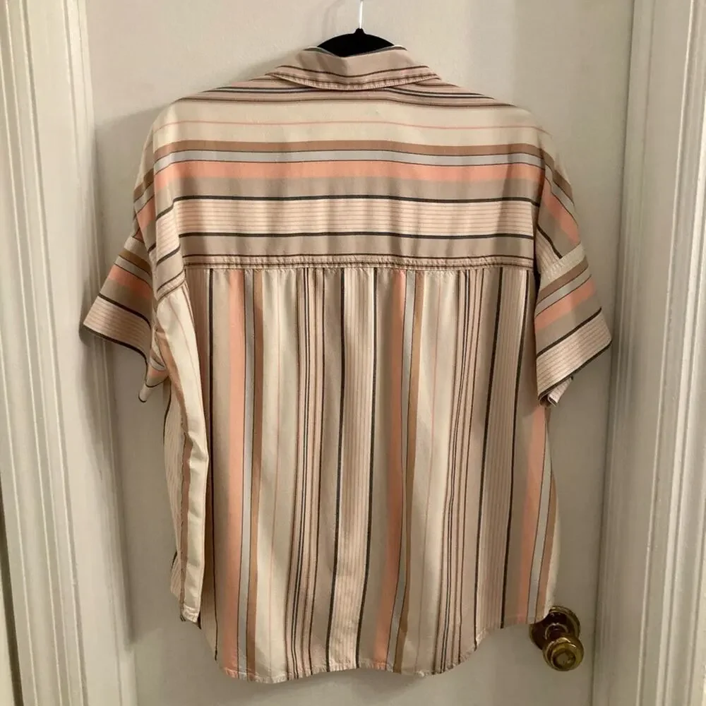 Madewell Courier Shirt in Aldwin Stripe - Size S - Picture 3 of 6